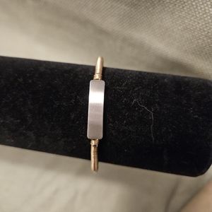 Silver Bracelet Women | Adjustable, Silver & Gold Twist Metal Bracelet